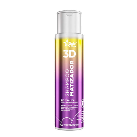 Kit Magic Color Shampoo 500ml + Matizador Efeito Prata 500ml