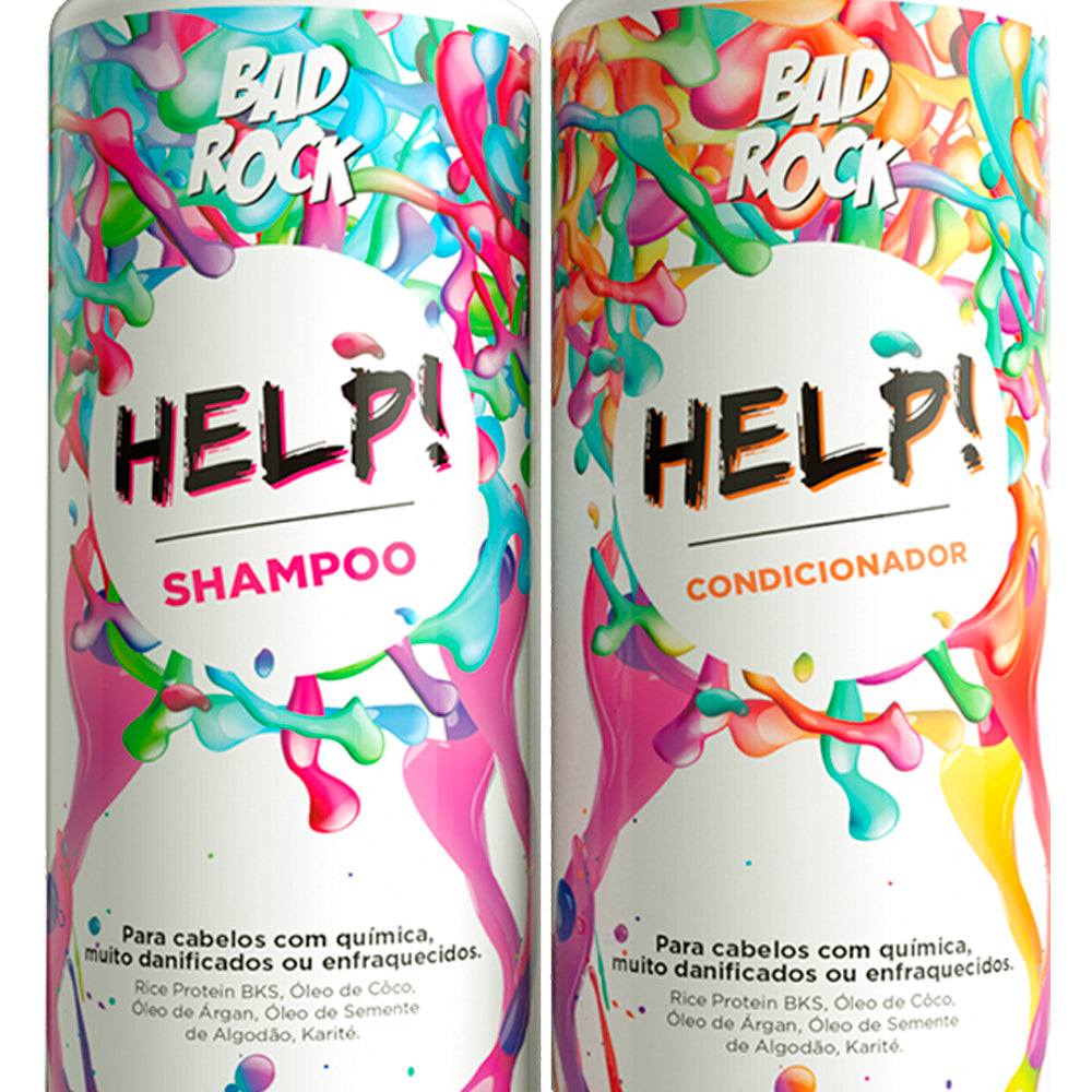Kit Duo Shampoo + Condicionador Help Bad Rock 1000ml