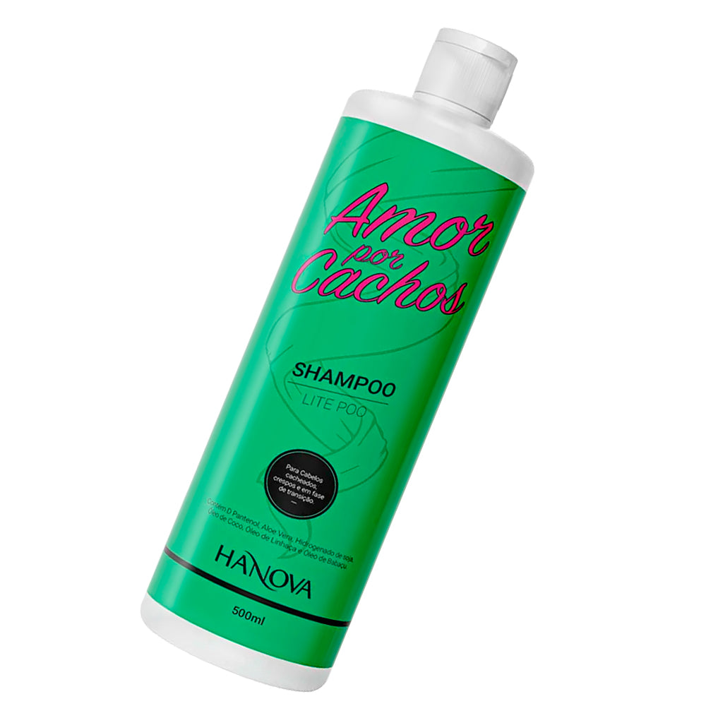 Shampoo Lite Poo Amor Por Cachos Hanova 500ml