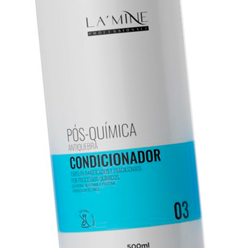 Kit Shampoo + Condicionador Pós Química Lamine 500ml