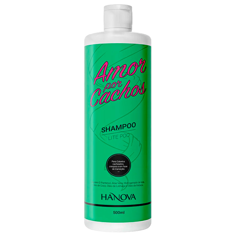 Shampoo Lite Poo Amor Por Cachos Hanova 500ml