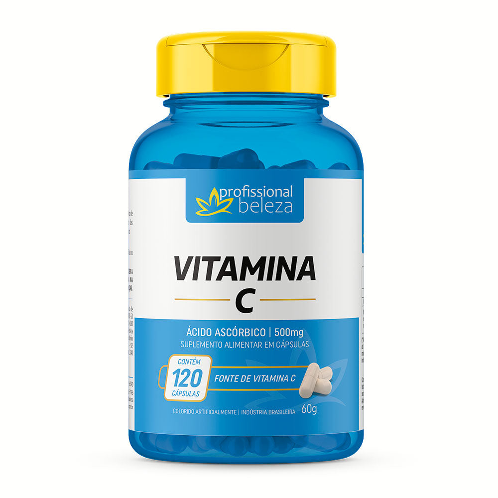 Vitamina C 500mg Profissional Beleza 120 Cápsulas