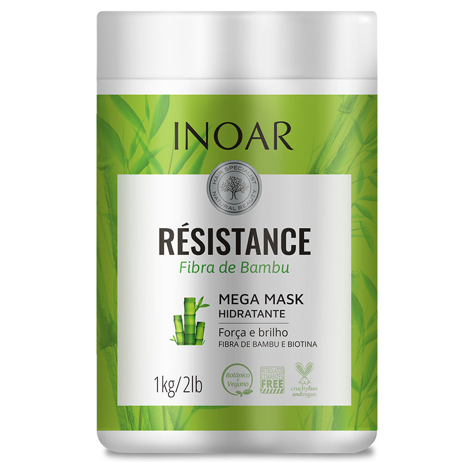 Máscara Resistance Fibra De Bambu Hidratante Inoar 1000g