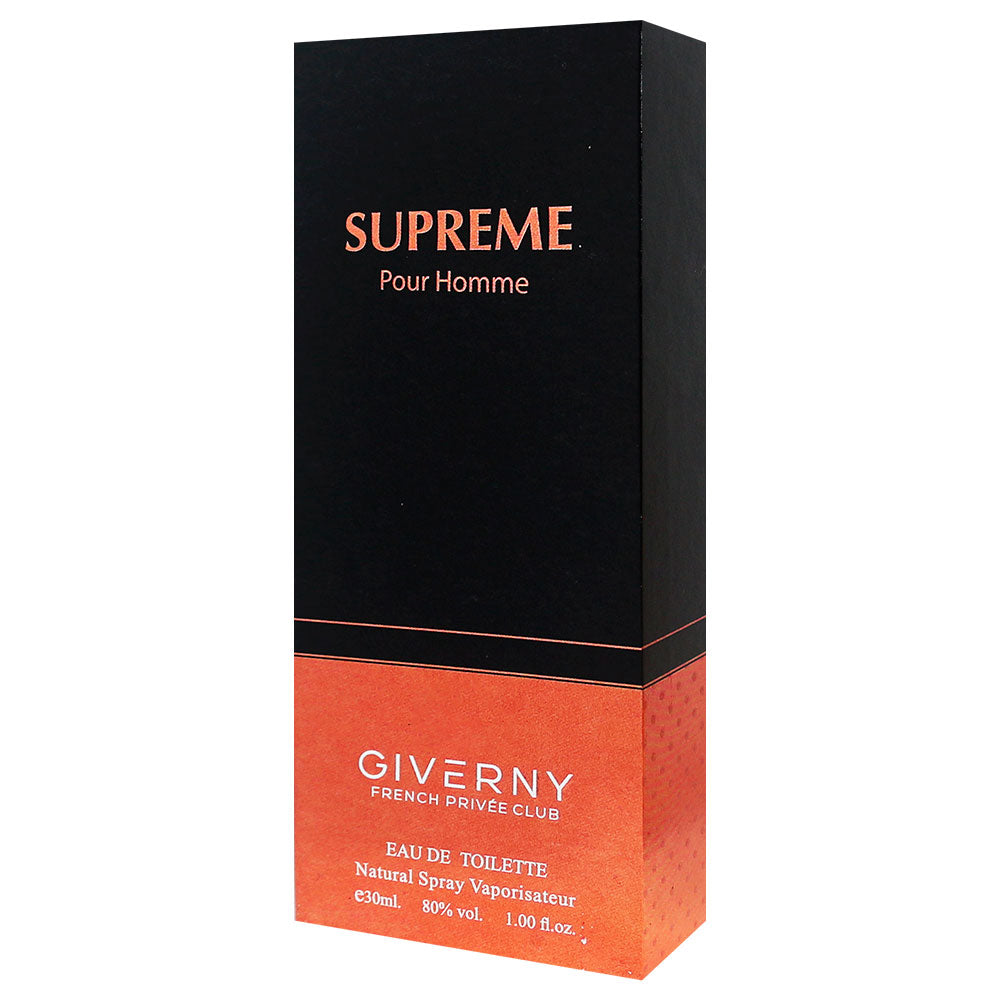 Perfume Masculino Giverny Supreme Pour Homme Toilette 30ml