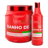 Forever Liss Banho De Verniz Morango Shampoo + Máscara 1kg