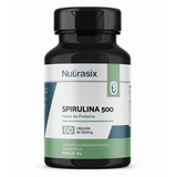 Spirulina 500mg Fonte De Nutrientes Nutrasix 60 Cápsulas