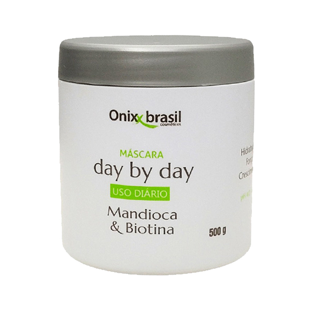 Máscara Day By Day Mandioca Biotina Cresce Cabelo Onixx 500g