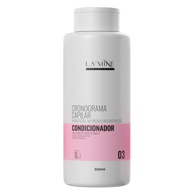 Kit Shampoo + Condicionador Cronograma Capilar Lamine 500ml