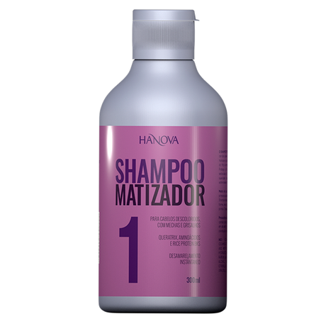 Kit Shampoo 300ml + Máscara Matizador Hanova 300g
