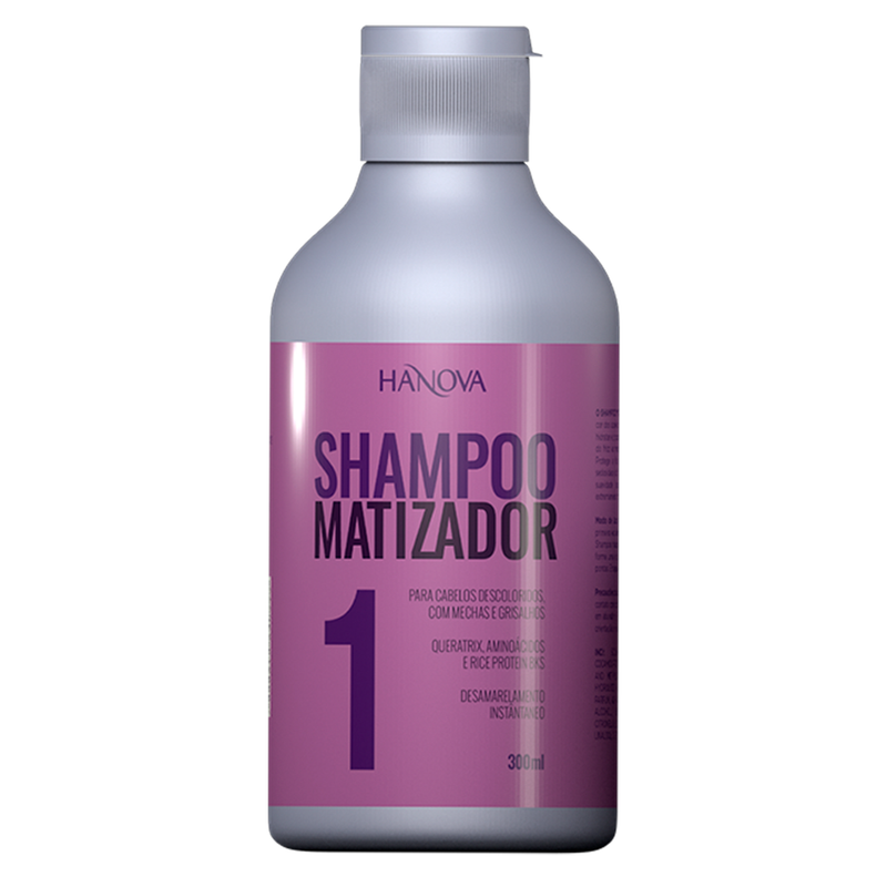 Kit Shampoo 300ml + Máscara Matizador Hanova 300g