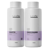 Kit Shampoo + Condicionador Lisos Lamine 500ml