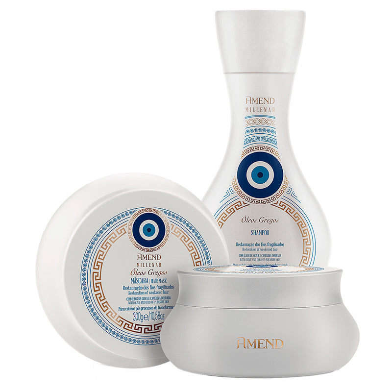 Kit Millenar Óleos Gregos Shampoo 300ml + Máscara Amend 300g