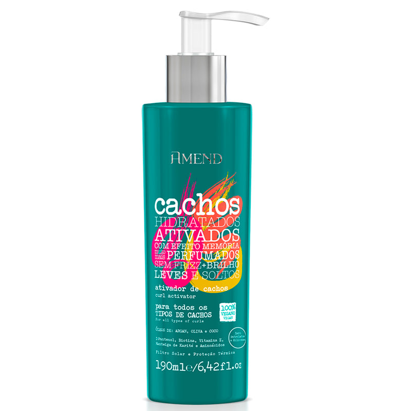 Kit Cachos Condicionador + Ativador De Cachos Amend 190ml