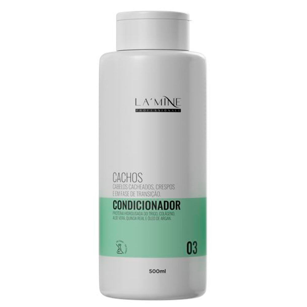 Kit Shampoo + Condicionador Cachos Lamine 500ml
