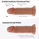 Prótese Peniana em PVC Hotflowers 16x4cm