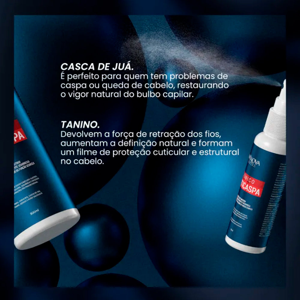 Shampoo Anticaspa 3x1 Hanova Expert 300ml