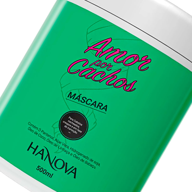 Máscara Capilar Amor Por Cachos Hanova 500ml