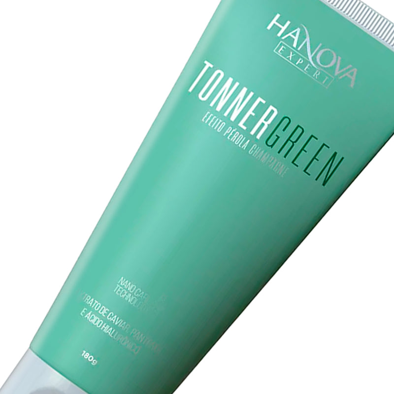 Matizador Tonner Green Pérola Champagne Hanova Expert 180g