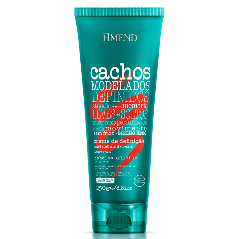 Condicionador Cachos + Leave-in Cachos Crespos Amend 250g