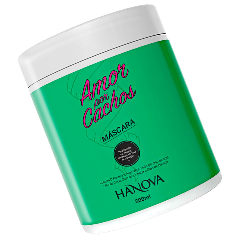Máscara Capilar Amor Por Cachos Hanova 500ml