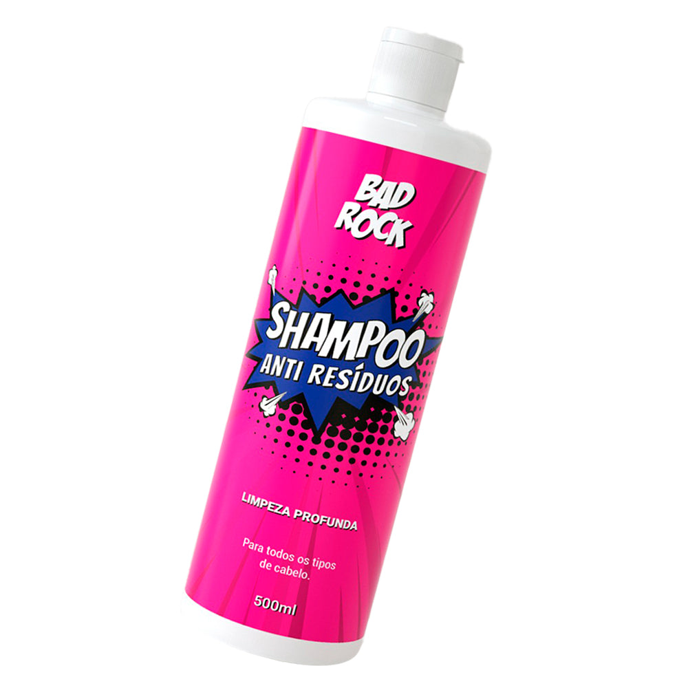 Shampoo Antirresiduo Limpeza Profunda Bad Rock 500ml