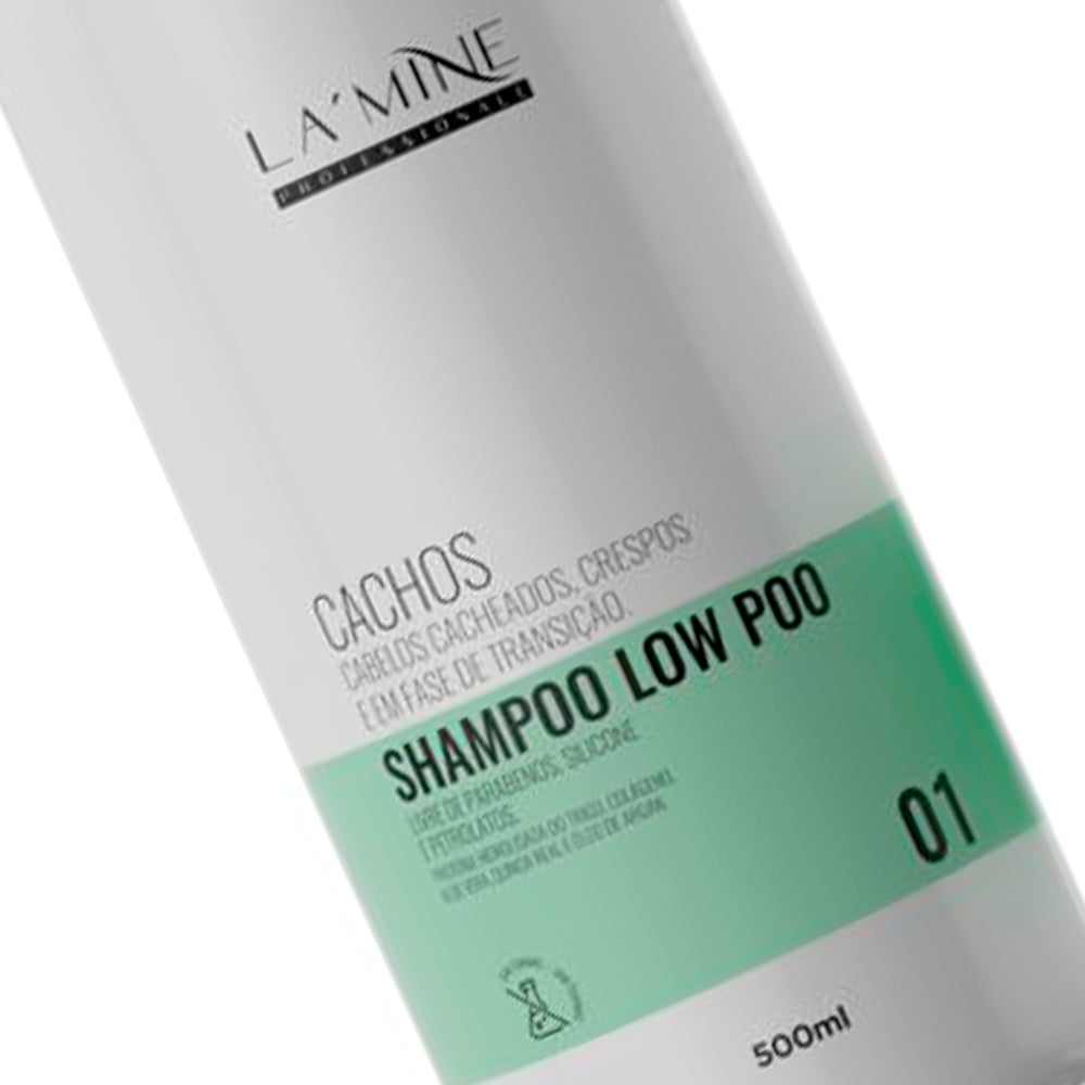 Kit Shampoo + Condicionador Cachos Lamine 500ml