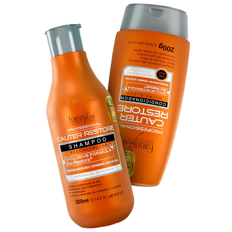 Kit Forever Liss Cauter Restore Shampoo + Condicionador 200g