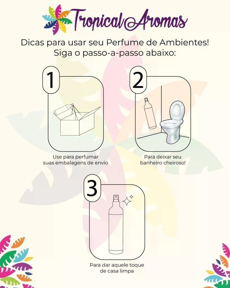 Perfume de Ambiente Flor de Algodão Tropical Aromas 240ml