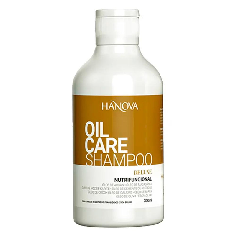 Kit Shampoo 300ml + Máscara Capilar Oil Care Hanova 300g