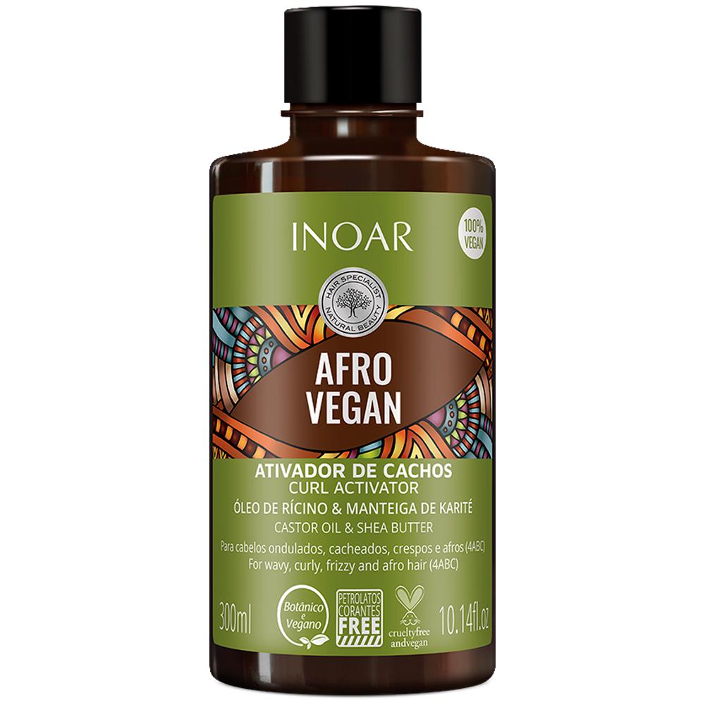 Ativador De Cachos Vegano Inoar Afro Vegan 300ml