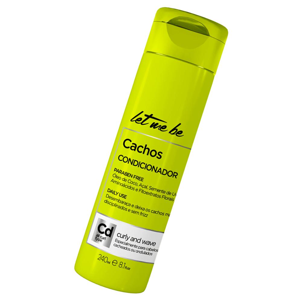 Condicionador Cachos Para Cabelos Cacheados Let Me Be 240ml