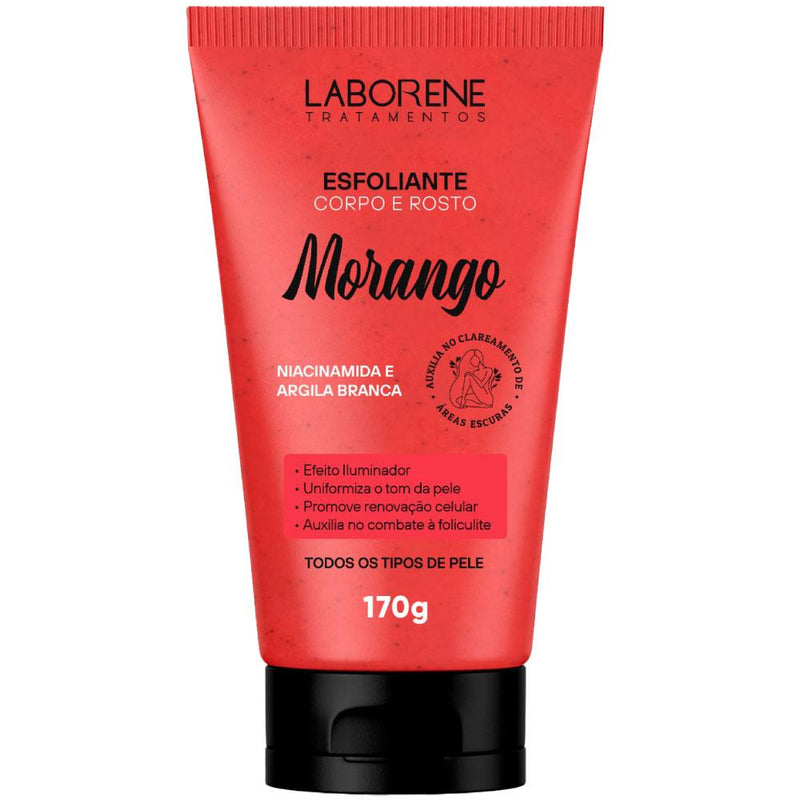 Esfoliante Corporal e Facial Morango Laborene 170g