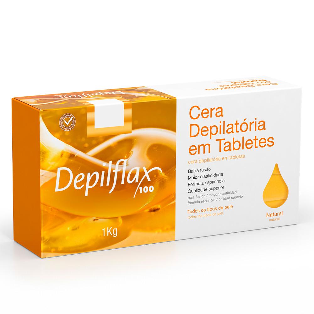 Cera Quente Depilatoria Natural Depilflax 1Kg