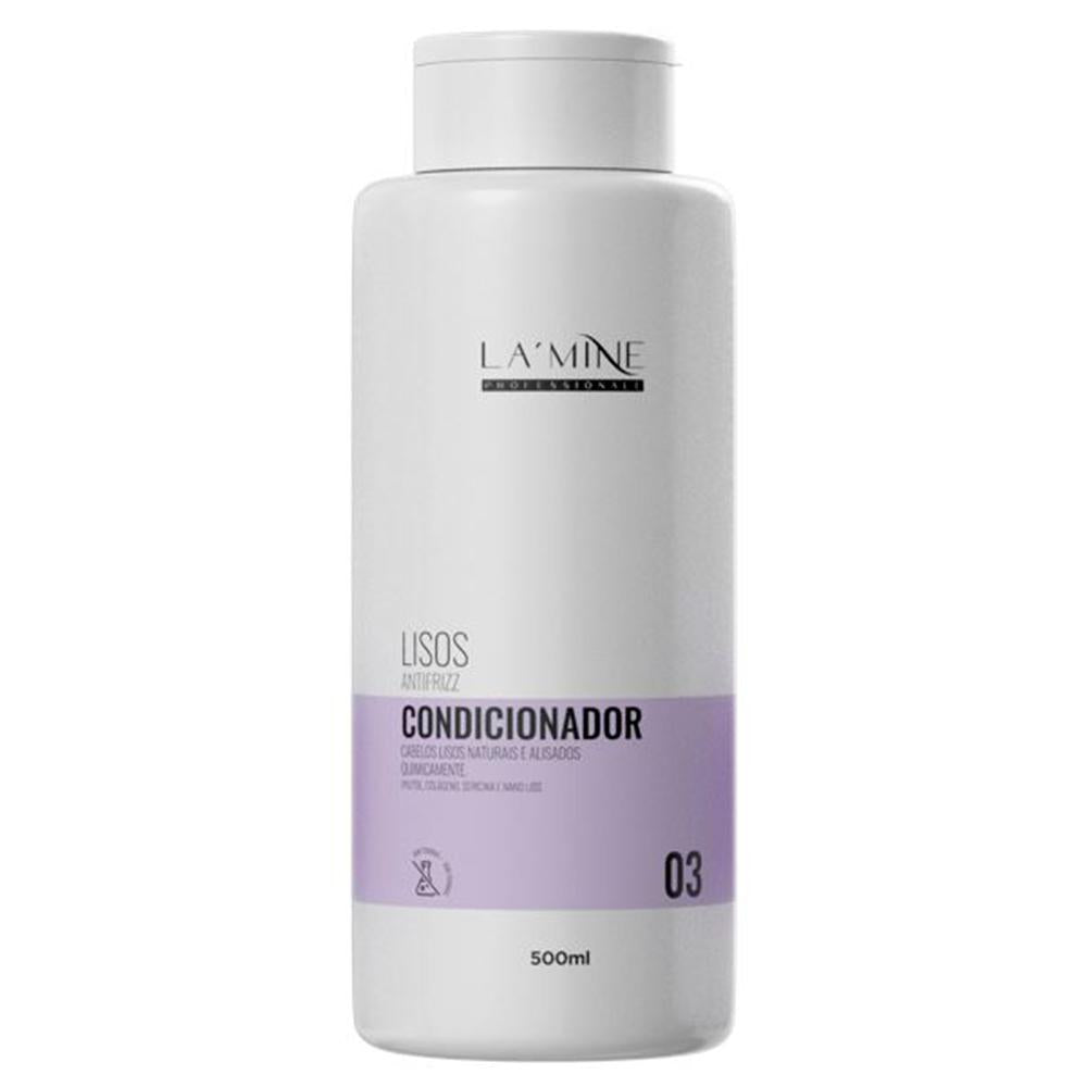 Condicionador Lisos Anti-frizz Lamine Professionale Hanova 500ml