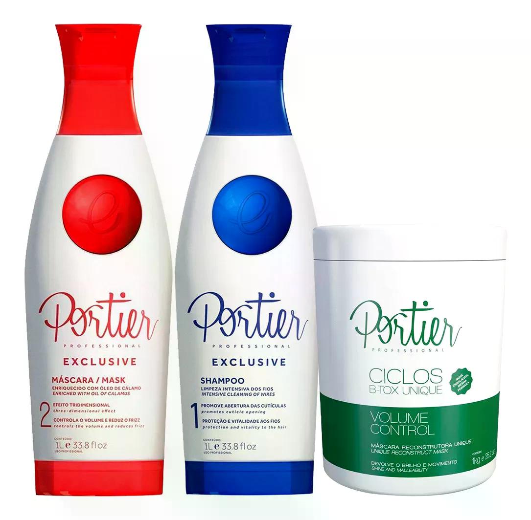 Kit Portier Escova Progressiva + Btx Sem Formol Unique 1kg