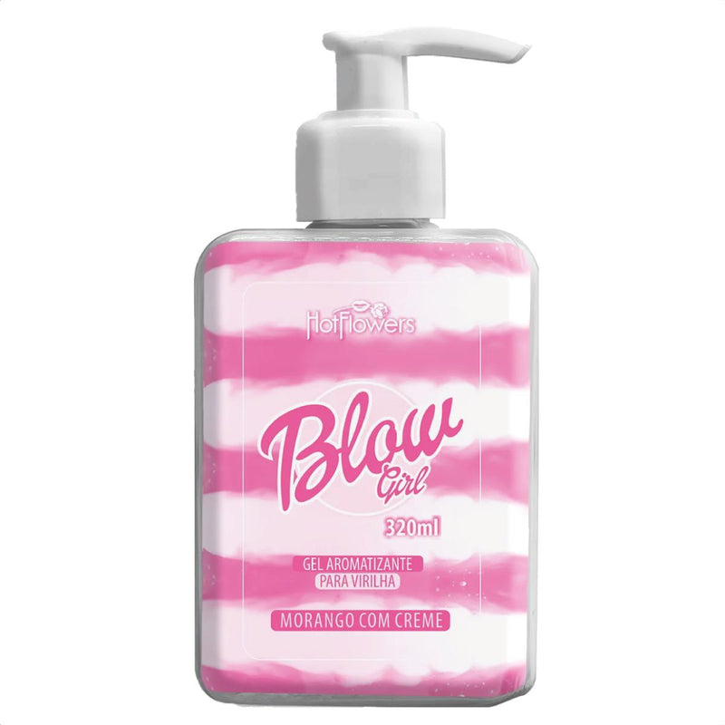 Kit Splash Mousse Para Massagem 50ml + Gel Beijável Blow Girl Hot Flowers 320ml