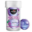 Kit Gel Beijável Blow Girl + Hot Ball Comestível Sabor Uva