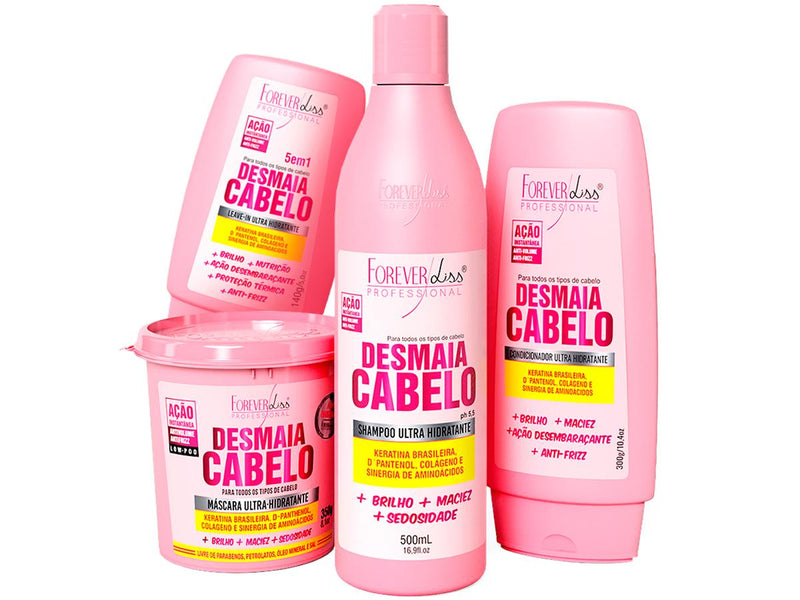 Kit Forever Liss Desmaia Cabelo 4 Itens