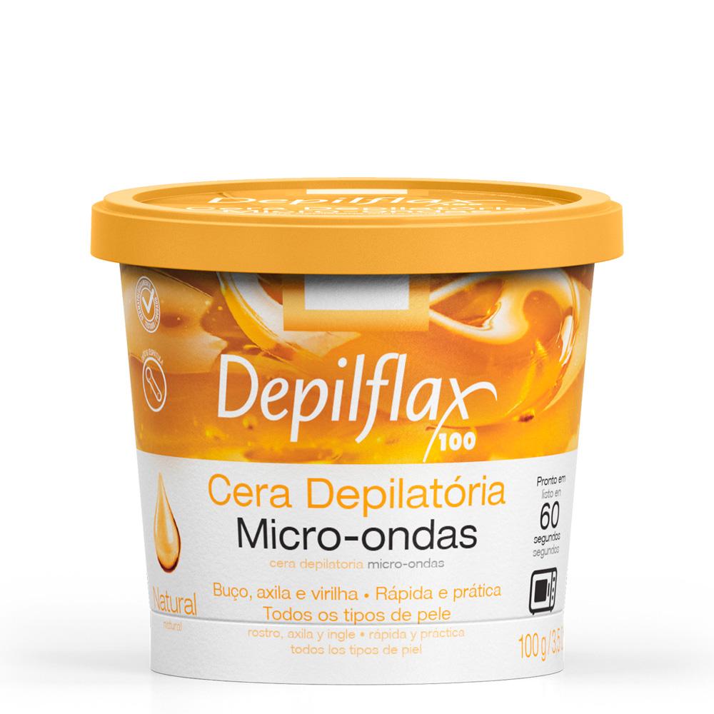 Cera Depilatoria De Microoondas Natural Depilflax 100g