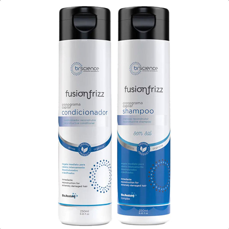 Kit Shampoo + Condicionador Fusionfrizz Brscience 250ml