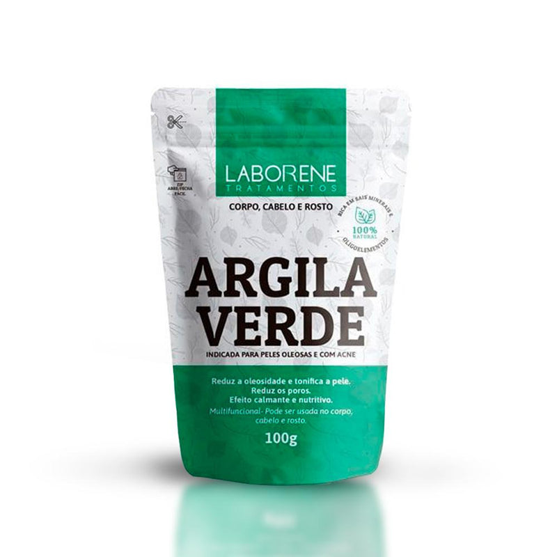 Sachê de Argila em Pó Verde Laborene 100g