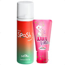 Kit Splash Mousse Para Massagem 50ml + Gel Xana Loka Hot Flowers 15g