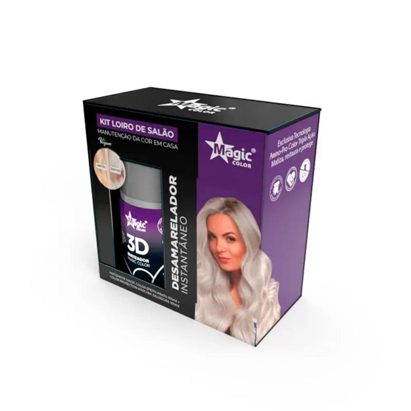 Kit Loiro de Salão Efeito Prata Magic Color 100ml