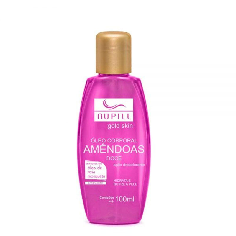 Óleo Corporal de Amêndoas Rosa Mosqueta Nupill 100ml