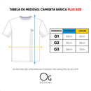 Camiseta Básica Plus Size Gola Redonda Branca G3 Ogochi
