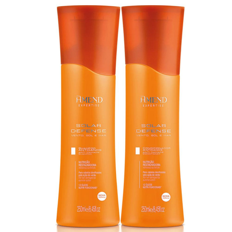 Shampoo + Condicionador Antidanos Nutrição Solar Amend 250ml