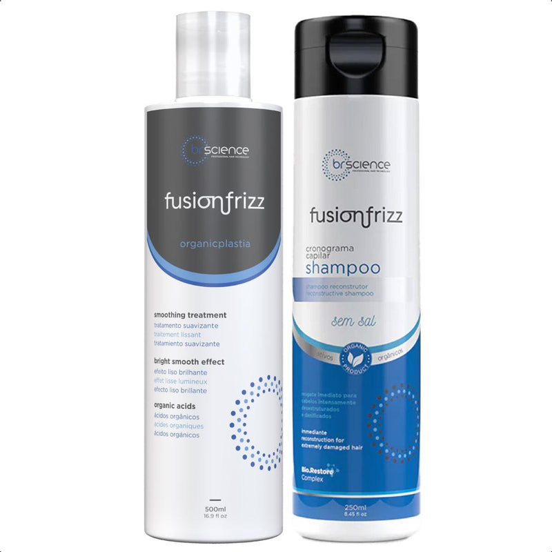 Fusionfrizz Shampoo 250ml + Organicplastia Brscience 500ml