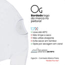 Camiseta Básica Plus Size Gola Redonda Branca XXG Ogochi