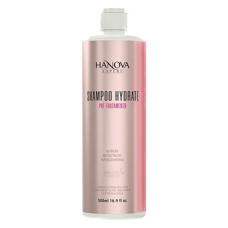 Kit Shampoo Hydrate 500ml + Fluido Lizz Expert Hanova 200ml