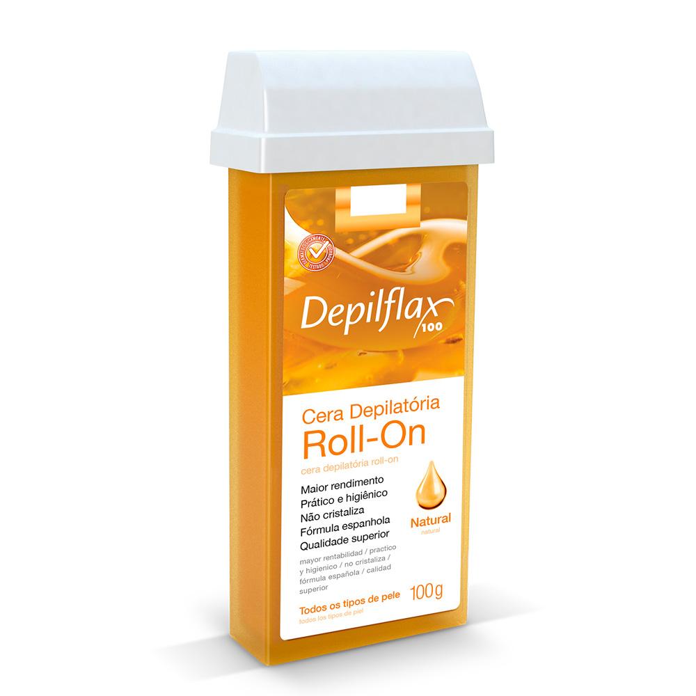 Refil Cera Depilatória Roll On Natural Depilflax 100g